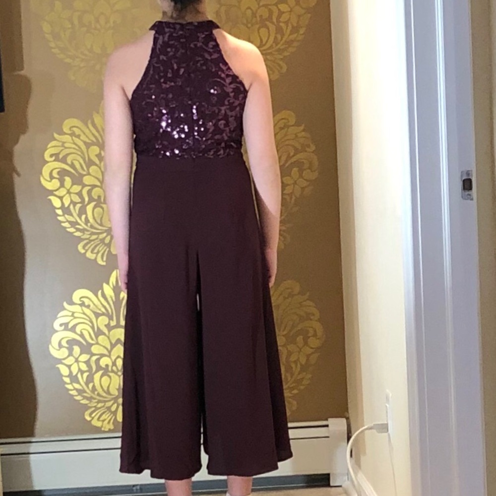 Love Jayne Girls Burgundy Dressy Jumper Size 16 - Picture 2 of 8